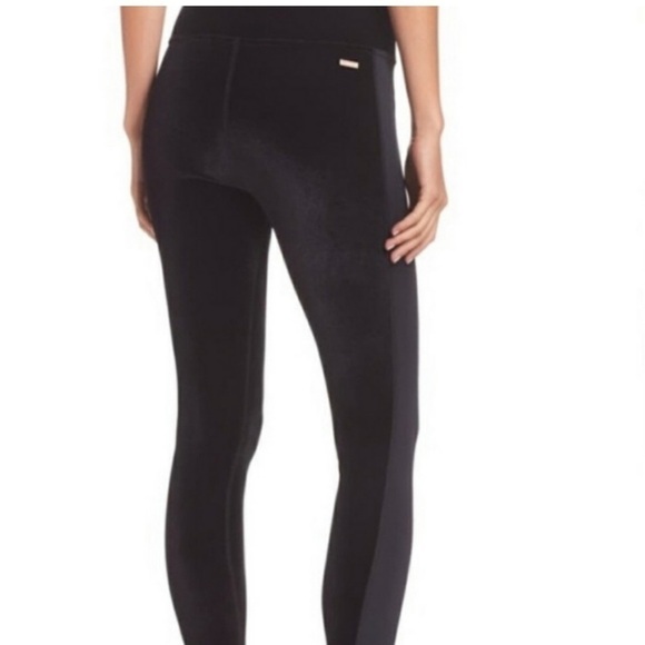 ALALA velvet tight black legging with side stripe detailing NWT Sz-2X. E6 - Picture 4 of 13